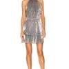 ROBE COURTE METALLIC DOT Pewter