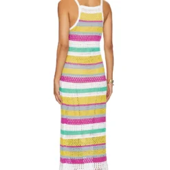 ROBE LUCIA Cyan Multi -Ravis Mode Soldes Boutique 525A WD83 V3