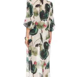 Victoria Regia Long Robe Off White -Ravis Mode Soldes Boutique ADEG WO2 V4