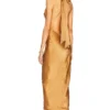 ROBE MAXI EN SOIE Light Brown