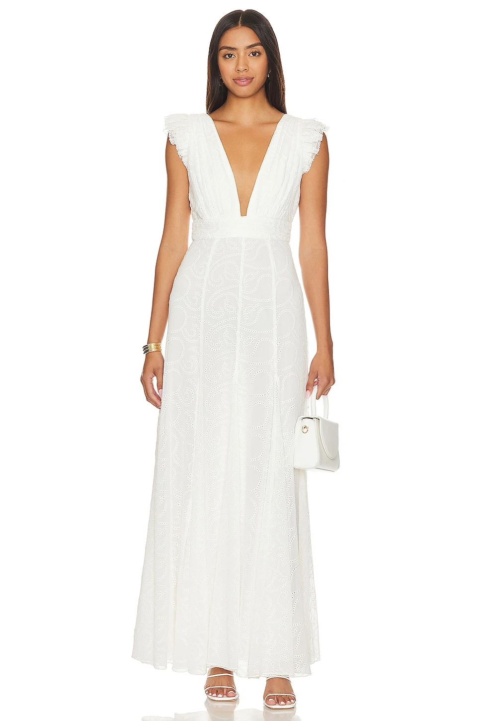 Alice + Olivia ROBE VANNA White 1 Alice + Olivia ROBE VANNA White
