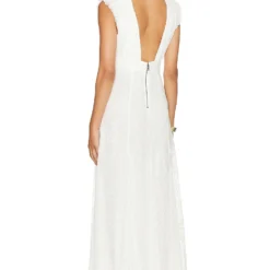 Alice + Olivia ROBE VANNA White 5 Alice + Olivia ROBE VANNA White -Ravis Mode Soldes Boutique ALI WD1033 V3