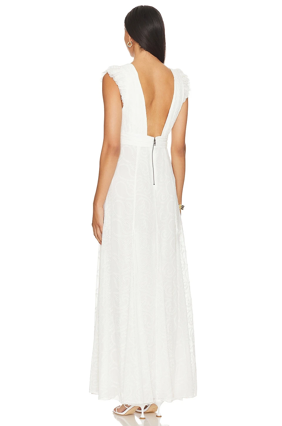 Alice + Olivia ROBE VANNA White 3 Alice + Olivia ROBE VANNA White – Image 3