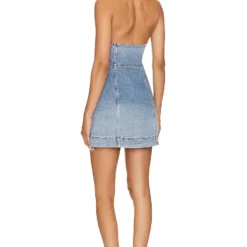 Alice + Olivia ROBE KENDALL Ivy Blue 5 Alice + Olivia ROBE KENDALL Ivy Blue -Ravis Mode Soldes Boutique ALI WD1040 V3