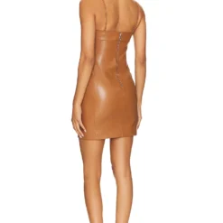 Alice + Olivia ROBE KELLY Camel 5 Alice + Olivia ROBE KELLY Camel -Ravis Mode Soldes Boutique ALI WD1045 V3