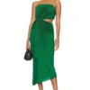 Alice + Olivia ROBE FAYETH Emerald
