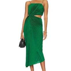 Alice + Olivia ROBE FAYETH Emerald