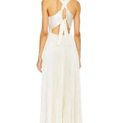 A.L.C. ROBE ATHENA Whisper White -Ravis Mode Soldes Boutique ALX WD429 V3