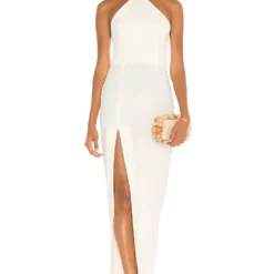 ROBE DE SOIRÉE QUEEN Ivory -Ravis Mode Soldes Boutique AMAN WD1253 V4