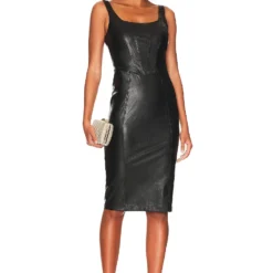 ROBE MI-LONGUE PITTITO Black 8 ROBE MI-LONGUE PITTITO Black -Ravis Mode Soldes Boutique AMAN WD1637 V1 1