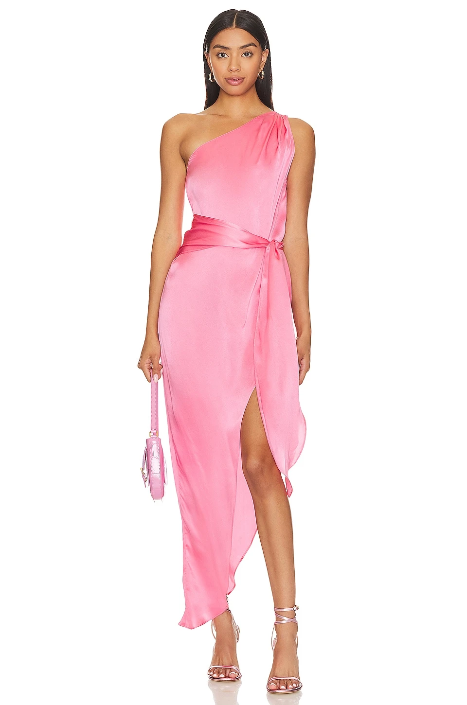 ROBE MAXI PALMIRA Pink Ribbon 1 ROBE MAXI PALMIRA Pink Ribbon