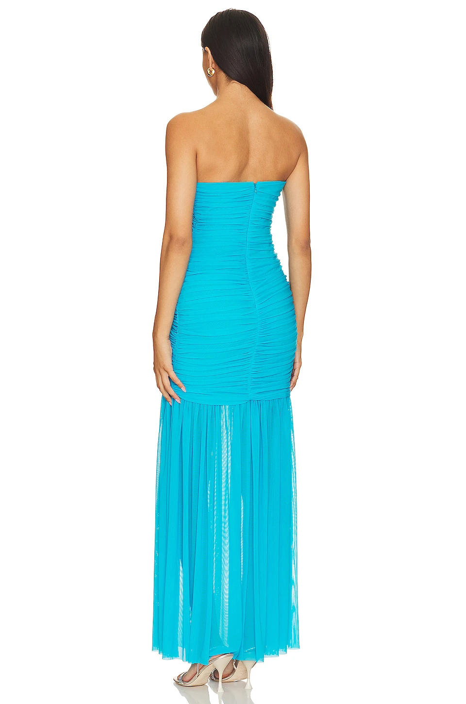 ROBE DE SOIRÉE LEVI Tropical Turquoise 3 ROBE DE SOIRÉE LEVI Tropical Turquoise – Image 3