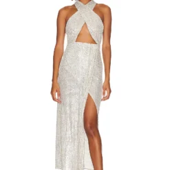 ROBE MI-LONGUE MAEVA Silver