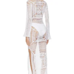 ROBE LUCY White 5 ROBE LUCY White -Ravis Mode Soldes Boutique APIN WD23 V3