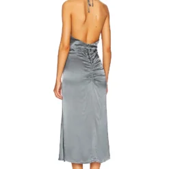 ROBE TOLEDO Steel Blue -Ravis Mode Soldes Boutique ASTR WD284 V3