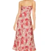 ROBE JOSIANE Red Floral