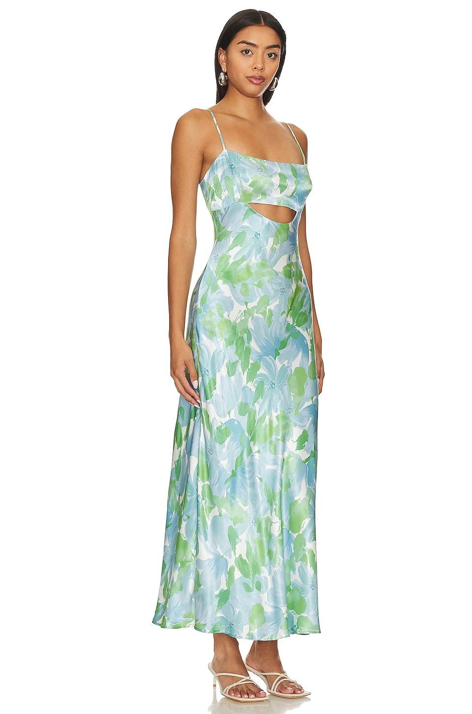 ROBE BELLEROSE Green & Blue Floral 2 ROBE BELLEROSE Green & Blue Floral – Image 2