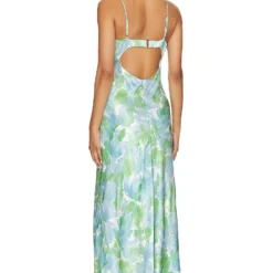 ROBE BELLEROSE Green & Blue Floral 7 ROBE BELLEROSE Green & Blue Floral -Ravis Mode Soldes Boutique ASTR WD425 V3