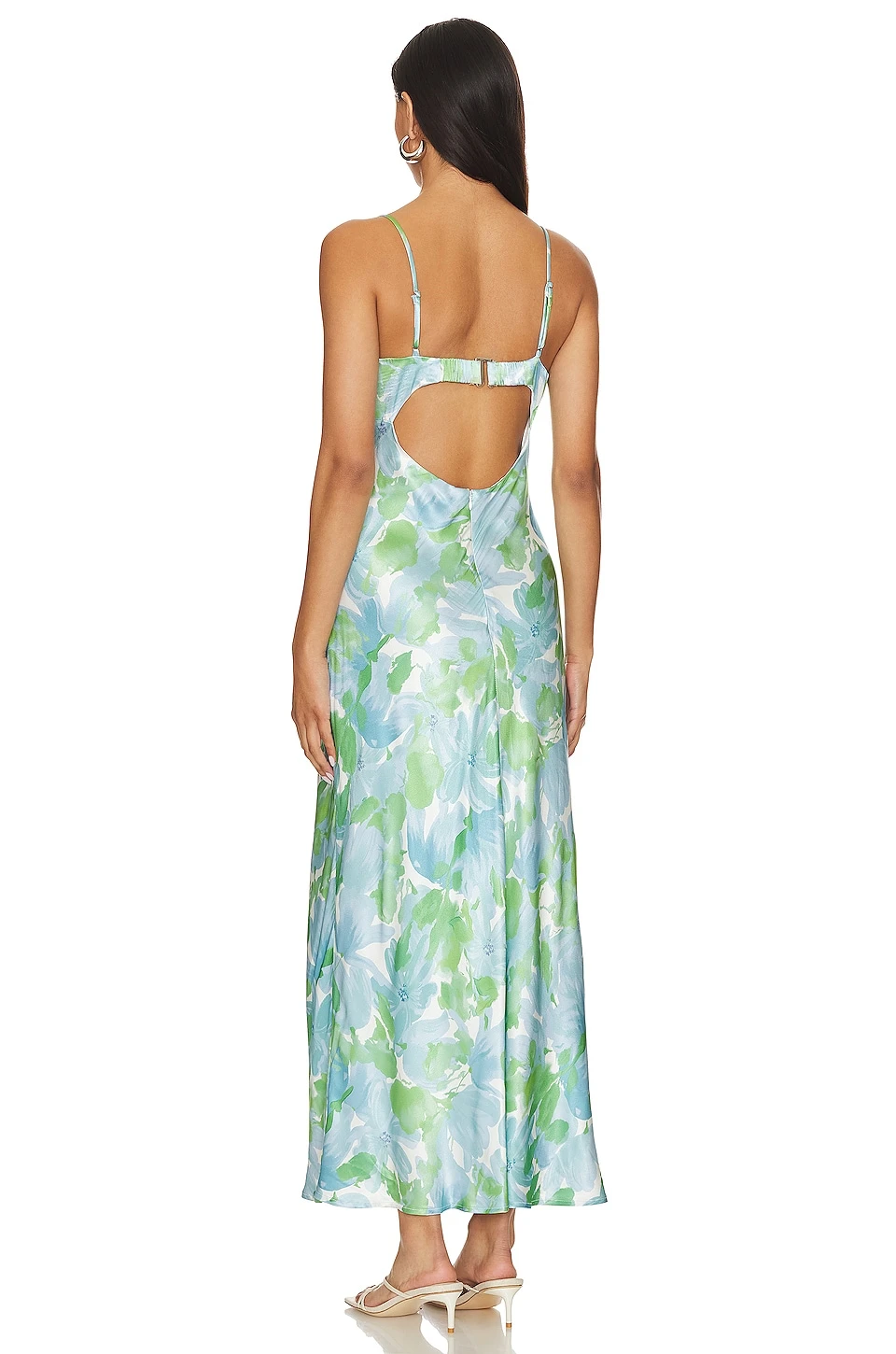 ROBE BELLEROSE Green & Blue Floral 3 ROBE BELLEROSE Green & Blue Floral – Image 3