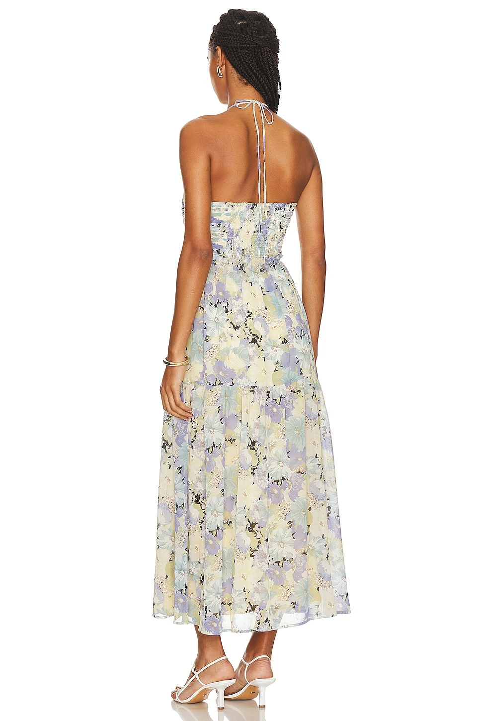 ROBE ROZINA Blue & Green Floral 3 ROBE ROZINA Blue & Green Floral – Image 3