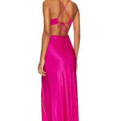 ROBE NORELLE Fuchsia -Ravis Mode Soldes Boutique ASTR WD439 V3