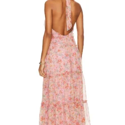ROBE JAIDEE Pink Floral -Ravis Mode Soldes Boutique ASTR WD442 V3