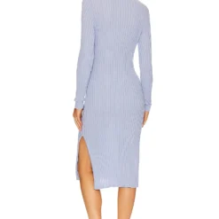 ROBE MAXI RIB Very Peri -Ravis Mode Soldes Boutique AUTU WK922 V3