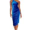 ROBE MI-LONGUE CELESTE Cobalt