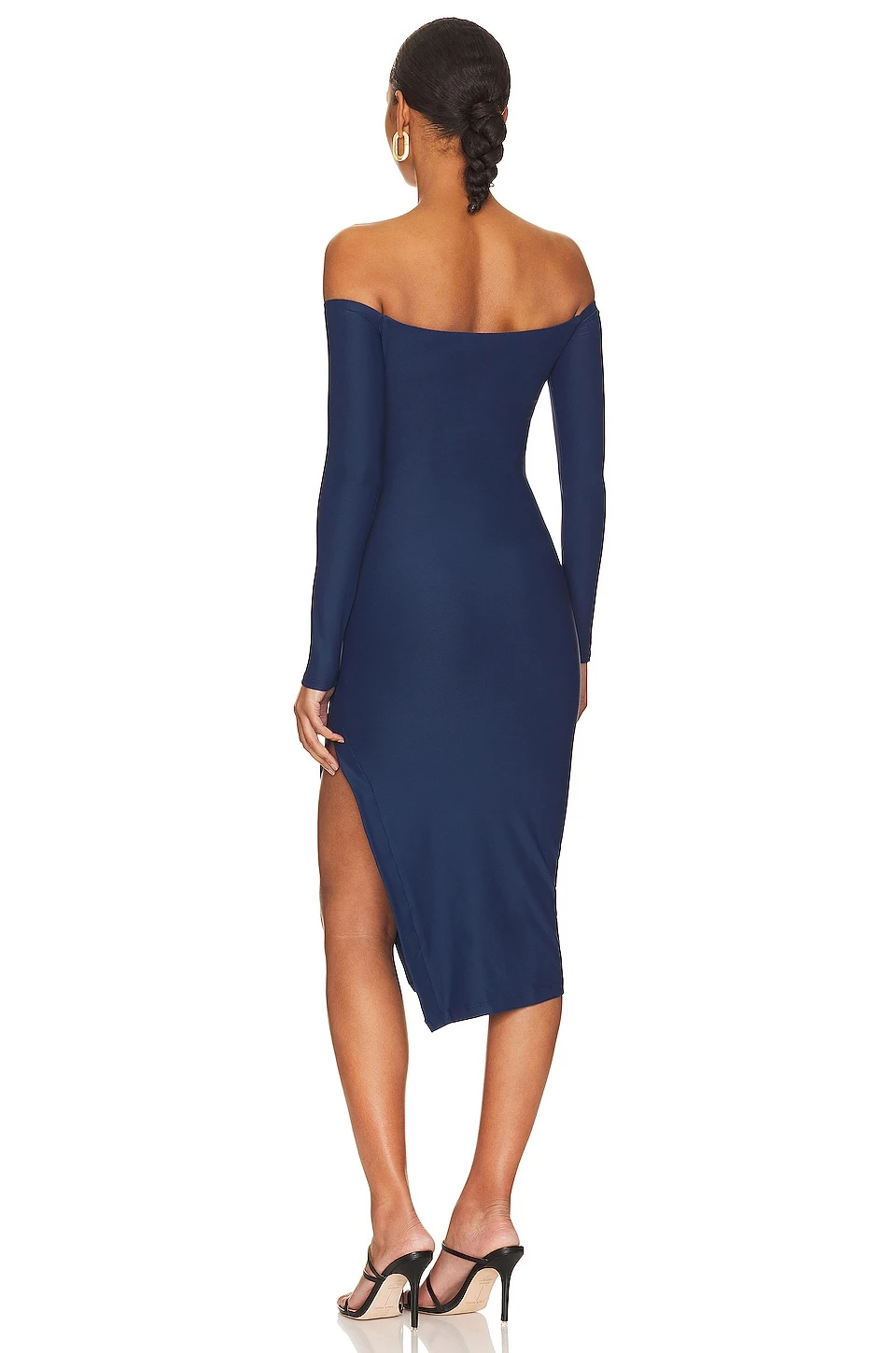 ROBE MI-LONGUE PARKE Midnight 3 ROBE MI-LONGUE PARKE Midnight – Image 3