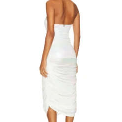 ROBE MI-LONGUE ROXANNE White 7 ROBE MI-LONGUE ROXANNE White -Ravis Mode Soldes Boutique BAHR WD2 V3