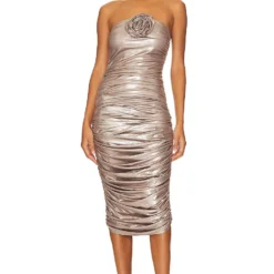 ROBE MI-LONGUE ROXANNE White 9 ROBE MI-LONGUE ROXANNE White -Ravis Mode Soldes Boutique BAHR WD5 V1