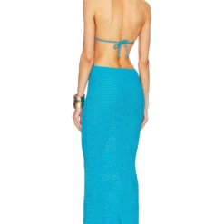 ROBE MAXI ANNA Royal Blue -Ravis Mode Soldes Boutique BANH WD9 V3