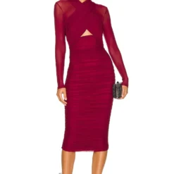 Bardot ROBE ALIYAH Burgundy