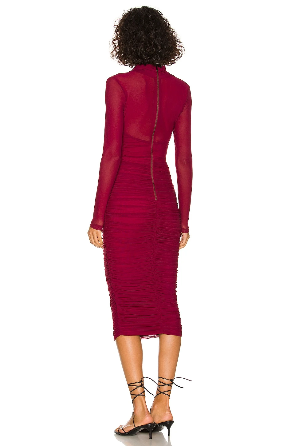 Bardot ROBE ALIYAH Burgundy 3 Bardot ROBE ALIYAH Burgundy – Image 3