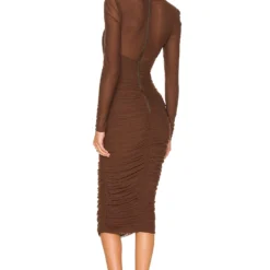 Bardot ROBE ALIYAH Chocolate -Ravis Mode Soldes Boutique BARD WD468 V3