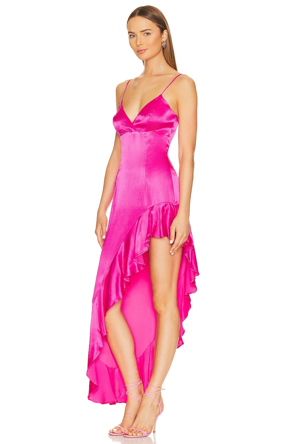 Bardot ROBE EMBER Pop Pink 3 Bardot ROBE EMBER Pop Pink – Image 3