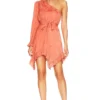 BCBGMAXAZRIA ROBE DU SOIR EN JACQUARD FLORAL Ginger Spice