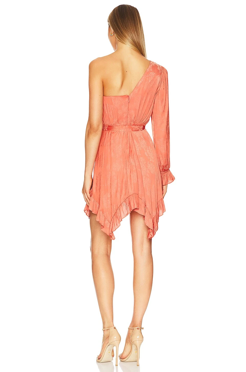BCBGMAXAZRIA ROBE DU SOIR EN JACQUARD FLORAL Ginger Spice 3 BCBGMAXAZRIA ROBE DU SOIR EN JACQUARD FLORAL Ginger Spice – Image 3