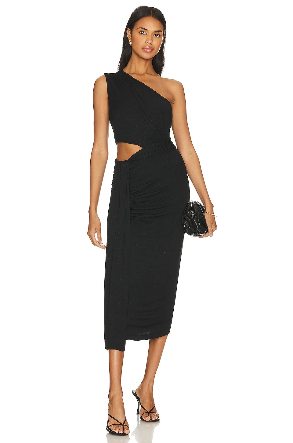 BCBGMAXAZRIA ROBE MAXI UNE ÉPAULE DÉNUDÉE Black 1 BCBGMAXAZRIA ROBE MAXI UNE ÉPAULE DÉNUDÉE Black