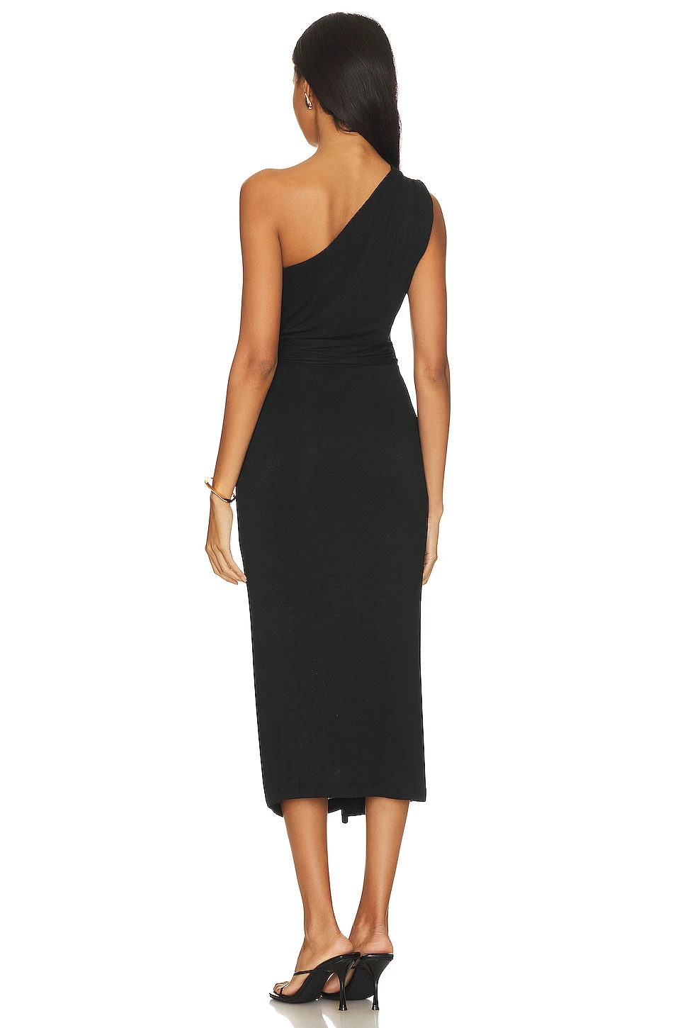 BCBGMAXAZRIA ROBE MAXI UNE ÉPAULE DÉNUDÉE Black 3 BCBGMAXAZRIA ROBE MAXI UNE ÉPAULE DÉNUDÉE Black – Image 3