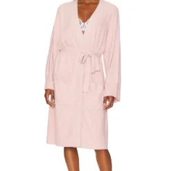 CozyChic Lite Barbie Robe Dusty Rose & White -Ravis Mode Soldes Boutique BDRE WI11 V3