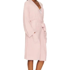 CozyChic Lite Barbie Robe Dusty Rose & White -Ravis Mode Soldes Boutique BDRE WI11 V4