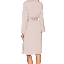 PEIGNOIR WASHED SATIN NOTCH COLLAR ROBE Feather -Ravis Mode Soldes Boutique BDRE WI5 V4