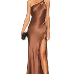 BEC + BRIDGE ROBE MAXI KEHLANI Chocolate