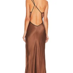 BEC + BRIDGE ROBE MAXI KEHLANI Chocolate 7 BEC + BRIDGE ROBE MAXI KEHLANI Chocolate -Ravis Mode Soldes Boutique BECA WD450 V4