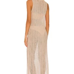 ROBE MI-LONGUE Dark Sand -Ravis Mode Soldes Boutique BLD WD112 V3