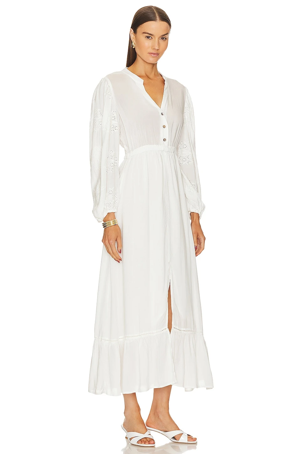 ROBE LONGUE CARLOTTA White 2 ROBE LONGUE CARLOTTA White – Image 2