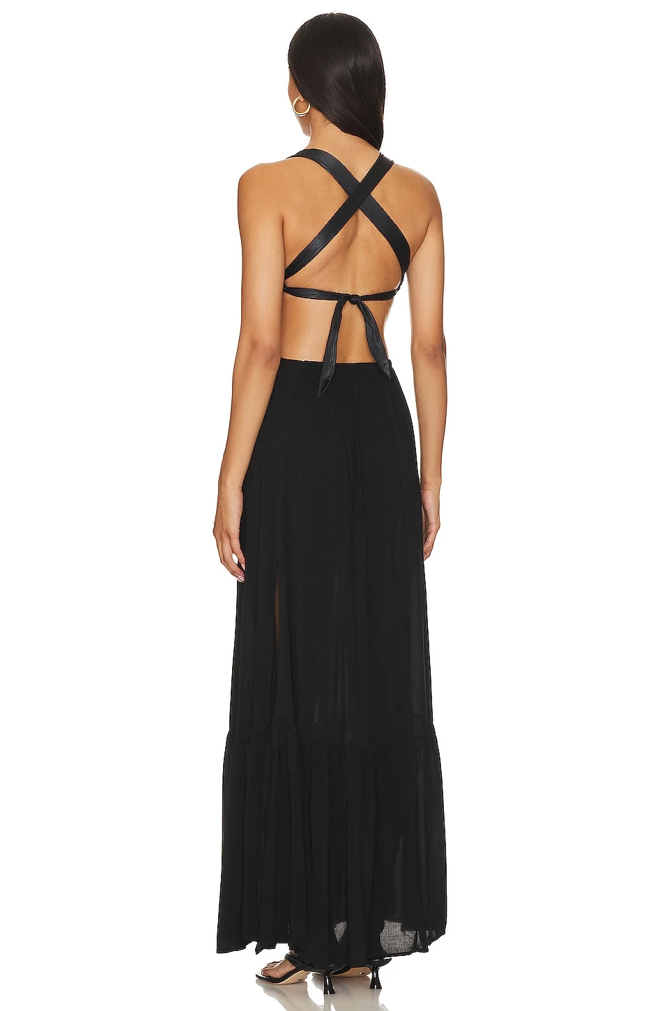 ROBE LONGUE HANNA Black 3 ROBE LONGUE HANNA Black – Image 3