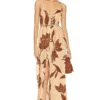 ROBE LONGUE SKY Coffee Flowers