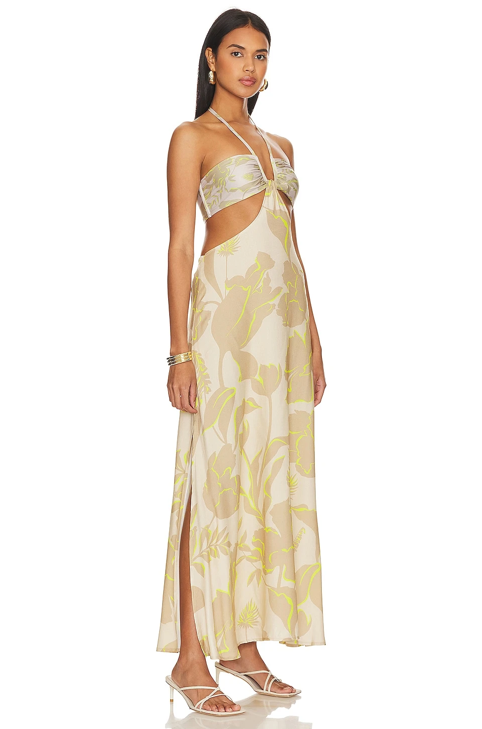 ROBE LONGUE LAZULI Thea Flowers 2 ROBE LONGUE LAZULI Thea Flowers – Image 2